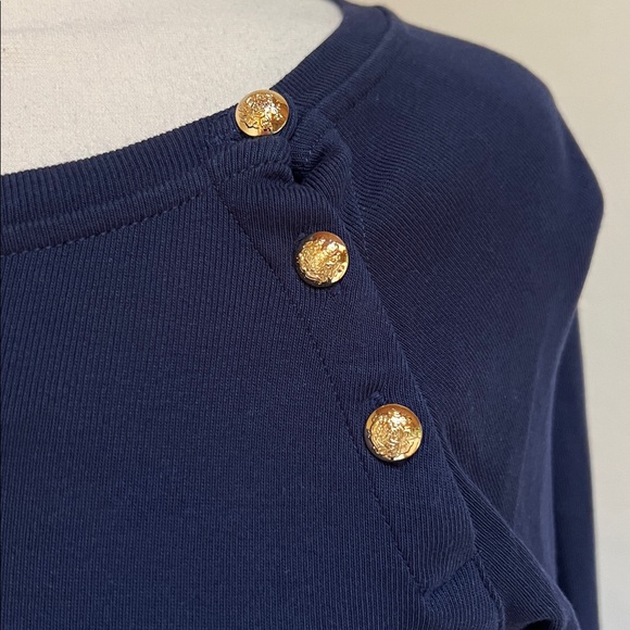 Lauren Ralph Lauren long sleeve blue dress - Picture 3 of 6